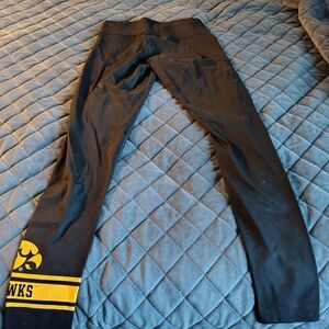 Women's Black and Yellow Leggings